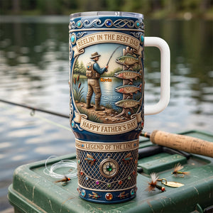 Personalized "Reelin' In The Best Dad" Tumbler – Gift For Dad