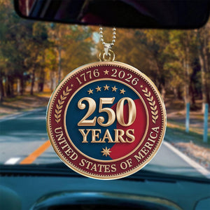 250 Years of America 1776 2026 Acrylic Ornament American Independence Day Gift