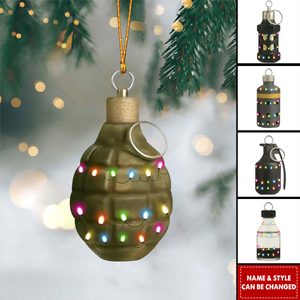 Personalized Christmas Ornament, An Unique Christmas Gift For Military Enthusiasts