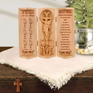 Personalized Gifts For Mom Openable Wooden Cylinder Sculpture