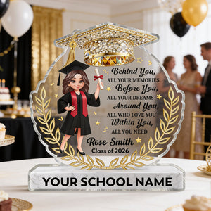 Before You All Your Dreams Graduation - Personalized Acrylic Block Plaque