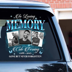 Custom Photo In Loving Memory Sympathy Gift Loss Of Loved One - Personalized Photo Memorial Decal