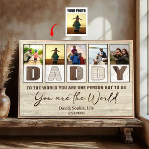 Daddy Custom Photo Canvas – Best Father’s Day Gift