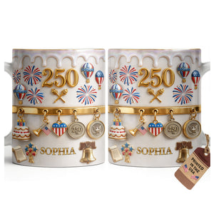 Gift For Patriots & USA Lovers – Personalized "Celebrating Freedom" Mug