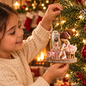 Just a Girl Who Loves Dance - Personalized Dance Ornament,Ballet Christmas