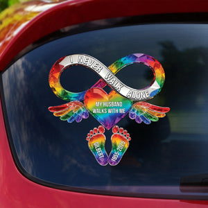 Memorial Gift For Loss Of Loved One โ Personalized Decal "Your Love Still Rides Beside Me Every Day"