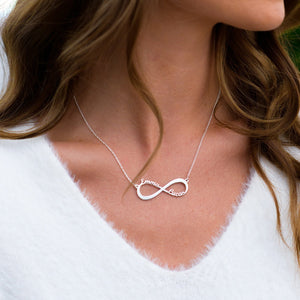 Personalized Infinity Name Necklace - Two Name Necklace