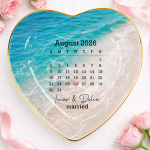 Personalized "Married" Jewelry Dish โ Gift For Couples