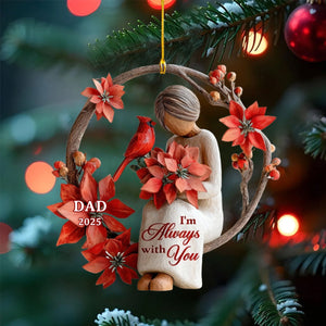 Always With You - Cardinal Memorial Personalized Acrylic Ornament