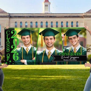 Congratulations Class Of 2026 - Graduation Banner - Unique Graduation Gift - Personalized Door Banner