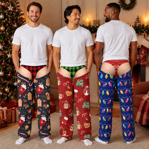 Personalized Funny Men's Lounge Pants β Custom Christmas Pajama Gift For Men