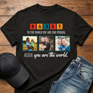 Daddy Personalized Custom Photo Father's Day T-Shirt