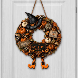 "Happy Halloween β Farm Fresh Pumpkins" β Personalized Wood Sign | Gift For Families & Fall Lovers