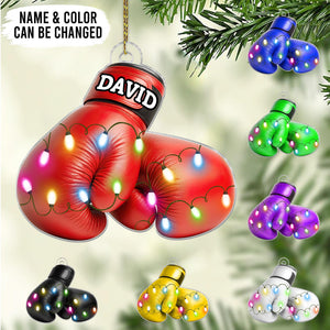 Personalized Boxing Glove Christmas Ornament 2025, Boxing Ornaments for Christmas Tree
