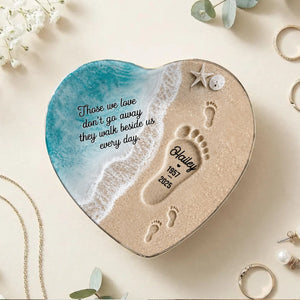 "Where Love Never Ends" β Personalized Jewelry Dish | Memorial Ocean Remembrance Gift For Loss Of Loved One