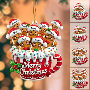 Merry Christmas - Personalized Family Ornament