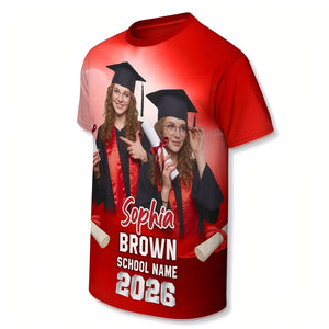 Graduate Custom Photo - Personalized Shirt - Family Matching Graduation Shirt, Graduation Party Gift, Senior Class of 2026
