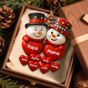Personalized acrylic ornaments, Christmas gifts for Family