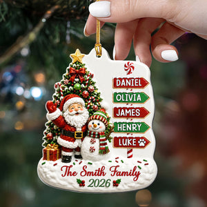 "Together Is The Best Place To Be This Christmas" β Personalized Acrylic Ornament