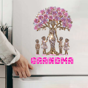 The Love Between Mother/Grandma And Her Kids - Personalized Decal