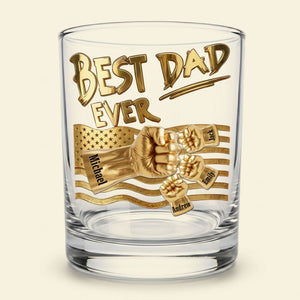 "Power Fist" Personalized Drinking Glass – A Bold and Unique Gift For Dad