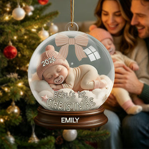 Personalized First Christmas Ornament β Keepsake For Newborns & Babies