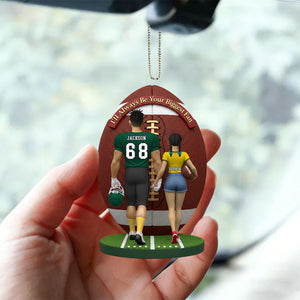 I'll Always Be Your Biggest Fan - American Football Couple Personalized Ornament