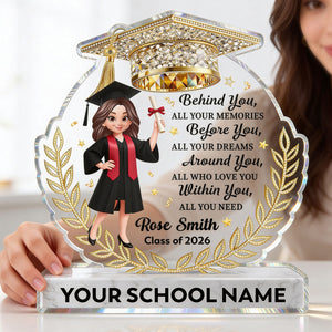Before You All Your Dreams Graduation - Personalized Acrylic Block Plaque