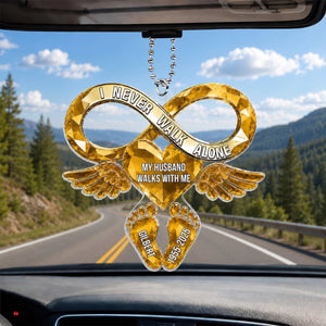 Personalized "Your Love Still Rides Beside Me" Acrylic Car Hanger – Memorial Gift For Loss Of Loved One