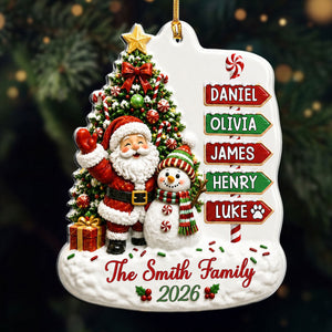 "Together Is The Best Place To Be This Christmas" β Personalized Acrylic Ornament