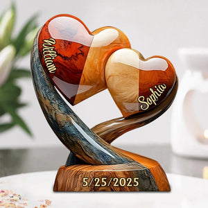 You And Me We Got This - Personalized Couple Heart to heart Shaped Acrylic Plaque