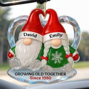 Personalized "Growing Old Together" Acrylic Ornament โ Gift For Couples