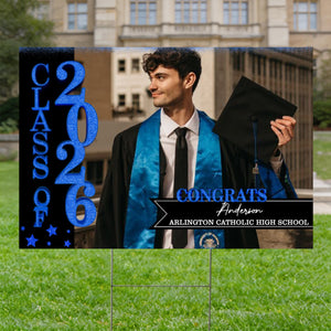 Class of 2026 Lawn Sign β Personalized Graduation Yard Decoration
