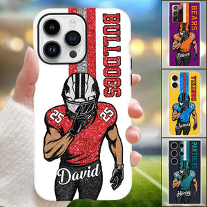 Personalized Clipart Phone Case For Football Family