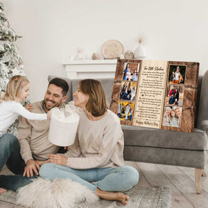 Meaningful Poem Gift For Mom, Custom Photo Canvas