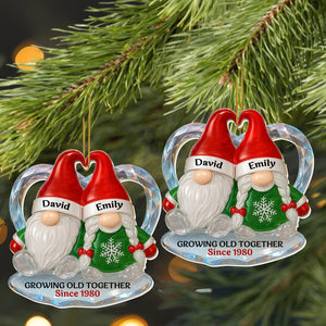 Personalized "Growing Old Together" Acrylic Ornament โ Gift For Couples