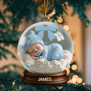 Personalized First Christmas Ornament β Keepsake For Newborns & Babies