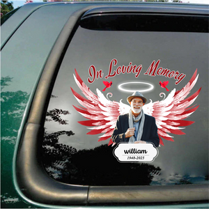In Loving Memory - Personalized Photo Memorial Decal