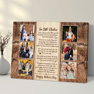 Meaningful Poem Gift For Mom, Custom Photo Canvas