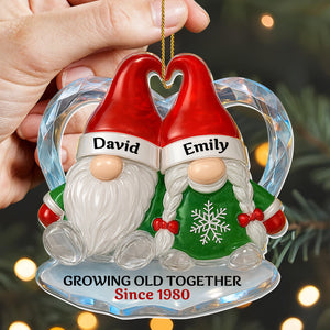 Personalized "Growing Old Together" Acrylic Ornament โ Gift For Couples