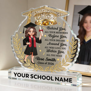 Before You All Your Dreams Graduation - Personalized Acrylic Block Plaque