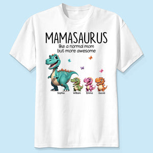 Grandmasaurus And Kids Dinosaurs Personalized T Shirt Gift for Grandma Mother