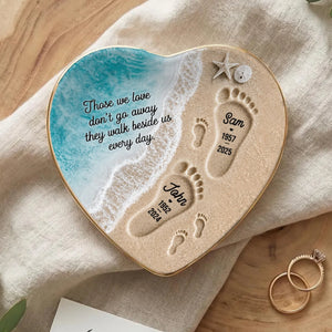 "Where Love Never Ends" β Personalized Jewelry Dish | Memorial Ocean Remembrance Gift For Loss Of Loved One