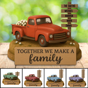 Personalized Family Farmhouse Old Truck Acrylic Plaque
