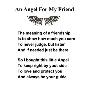 Protection Angel Personalized Guardian Angel Keychain, Best Friend Gift Idea