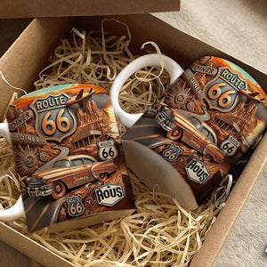 Vintage Route 66 - Personalized Mug