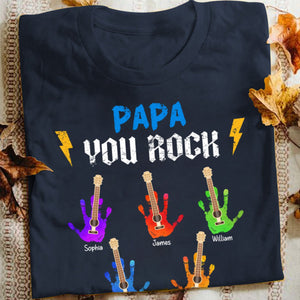 Grandpa You Rock - Personalized Pure Cotton T Shirt