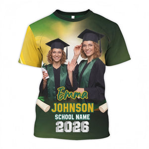Graduate Custom Photo - Personalized Shirt - Family Matching Graduation Shirt, Graduation Party Gift, Senior Class of 2026