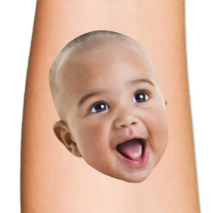 Personalized Custom Photo Face Temporary Tattoo