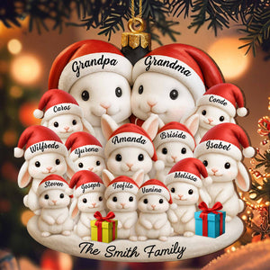 Celebrate Your Family's Magical Christmas, Personalized Custom Wood Ornament, Gift For Family